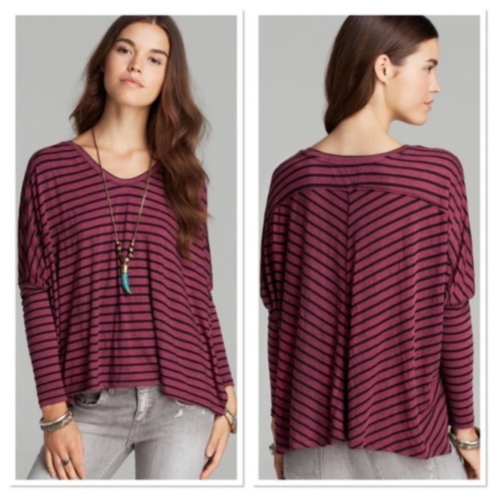 We The Free - Free People Samurai Striped Boho Tee